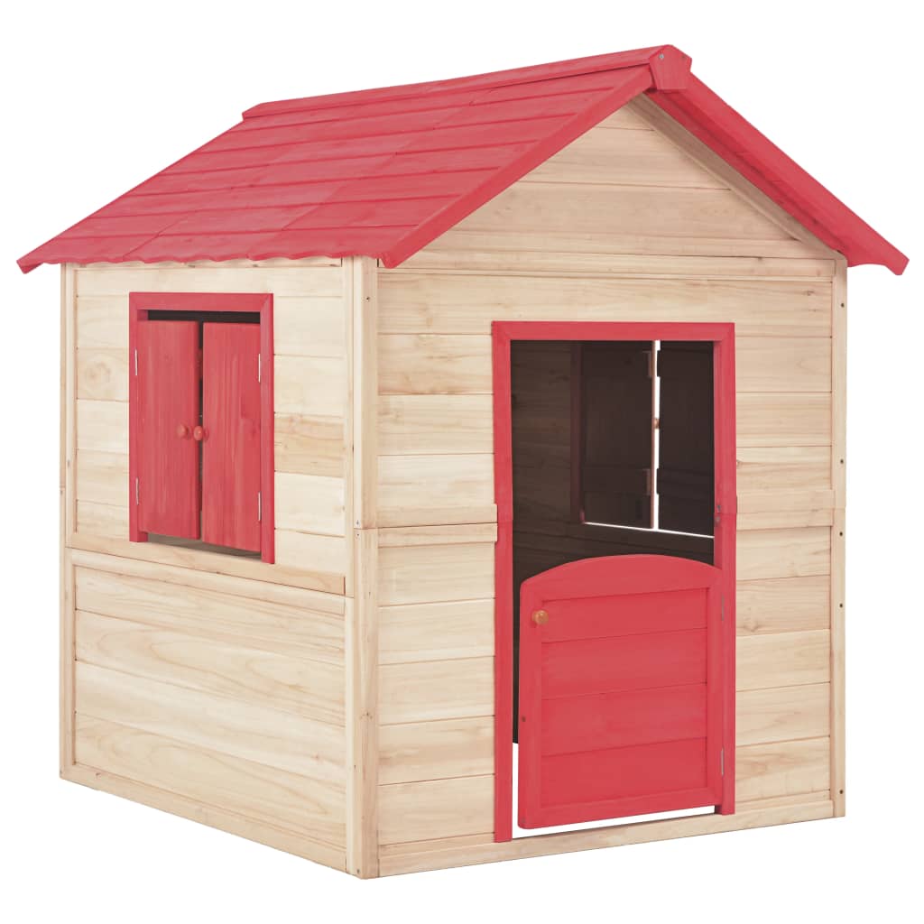 Cabane enfant en bois de pin rouge