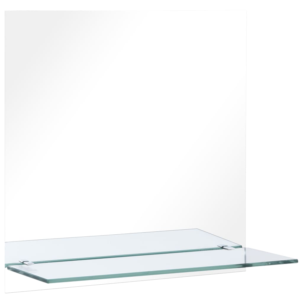 Wandspiegel met schap 40x60 cm gehard glas