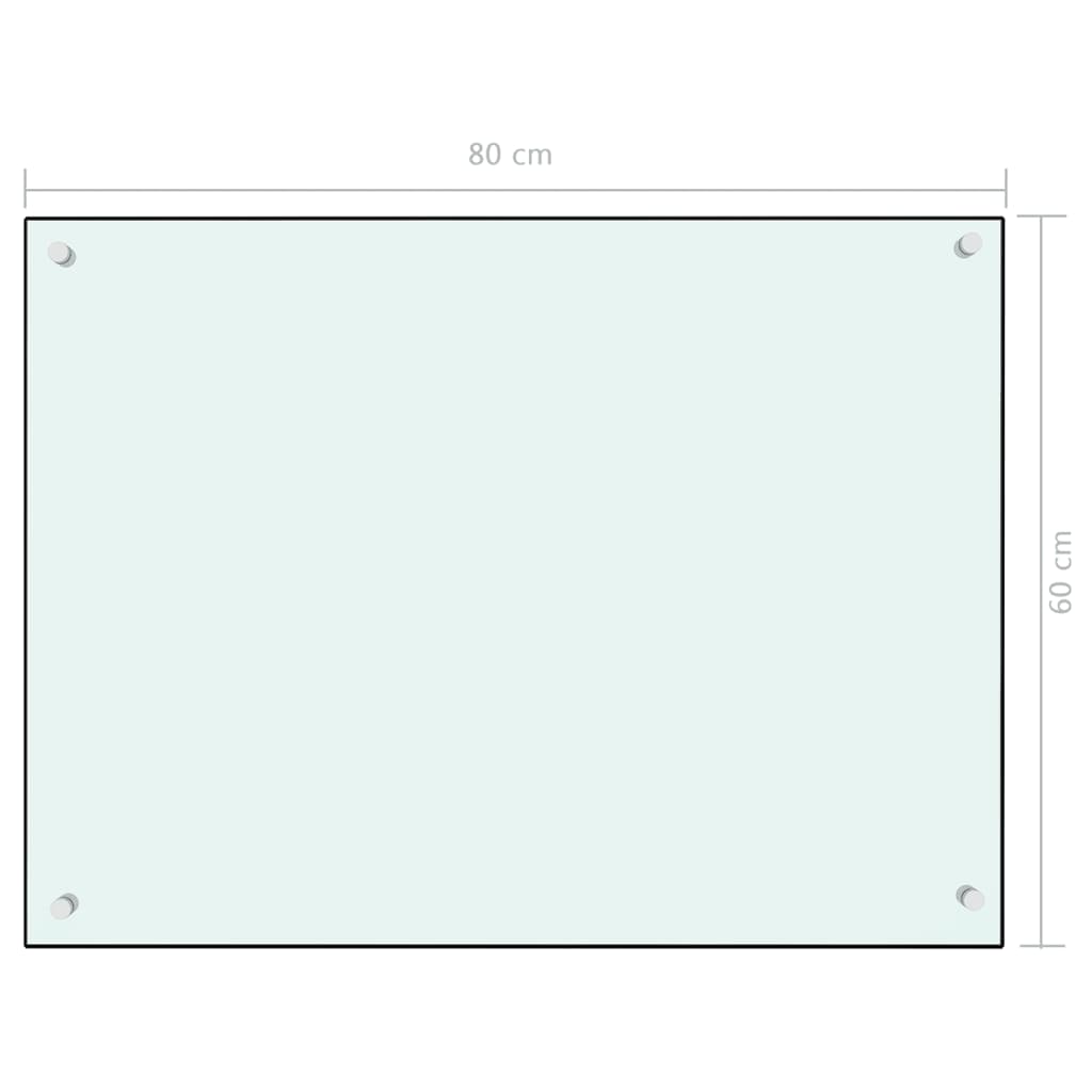 Spatscherm keuken 80x60 cm gehard glas