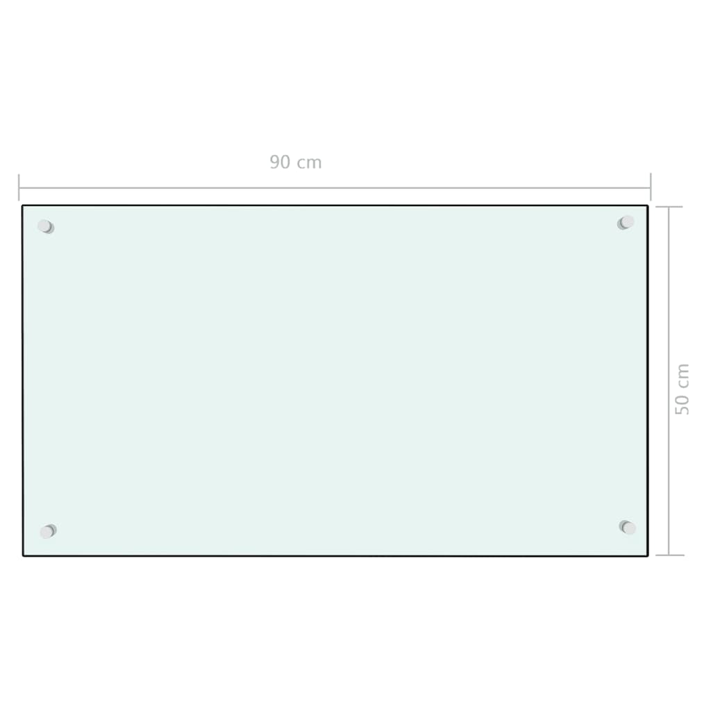 Spatscherm keuken 70x50 cm gehard glas transparant