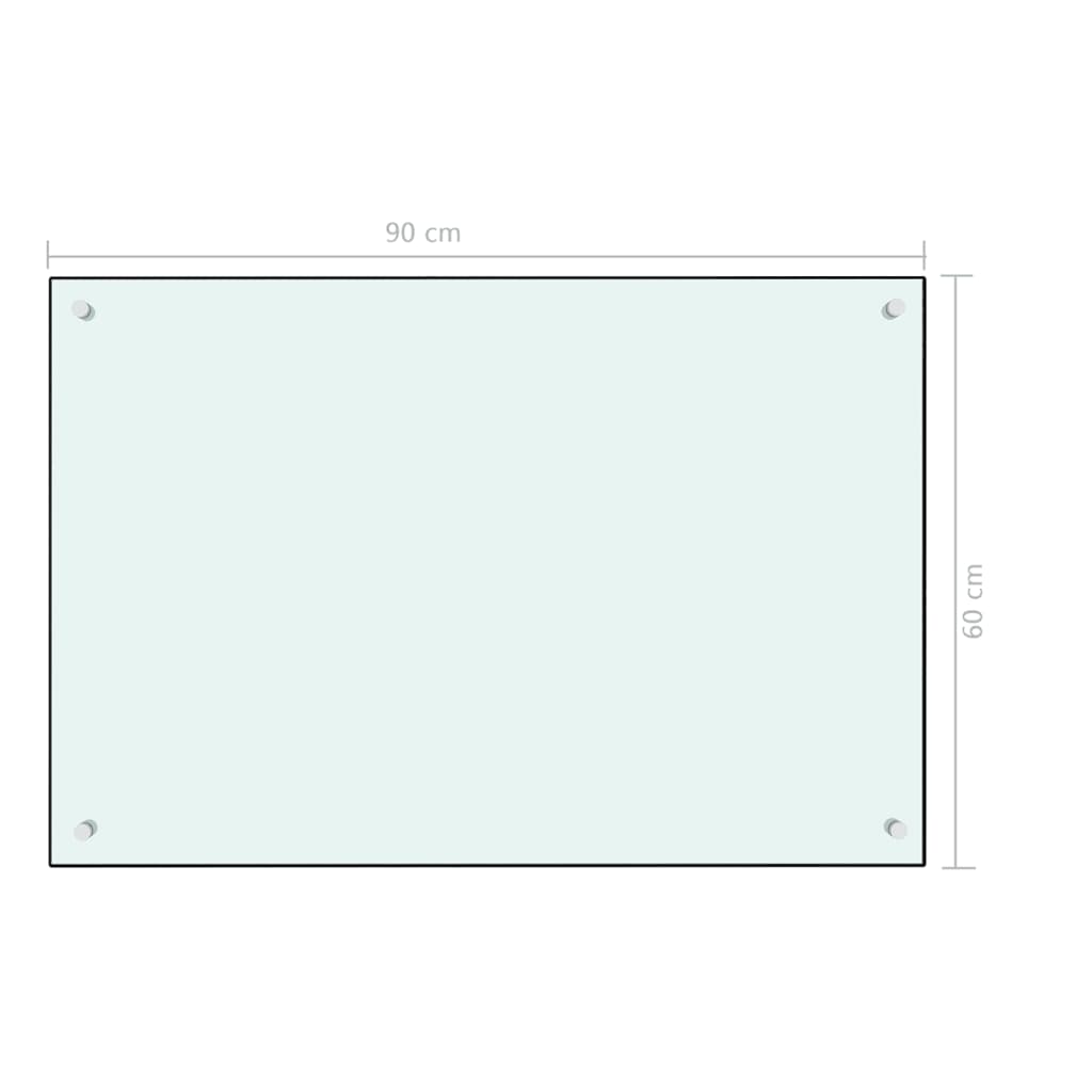 Spatscherm keuken 80x60 cm gehard glas