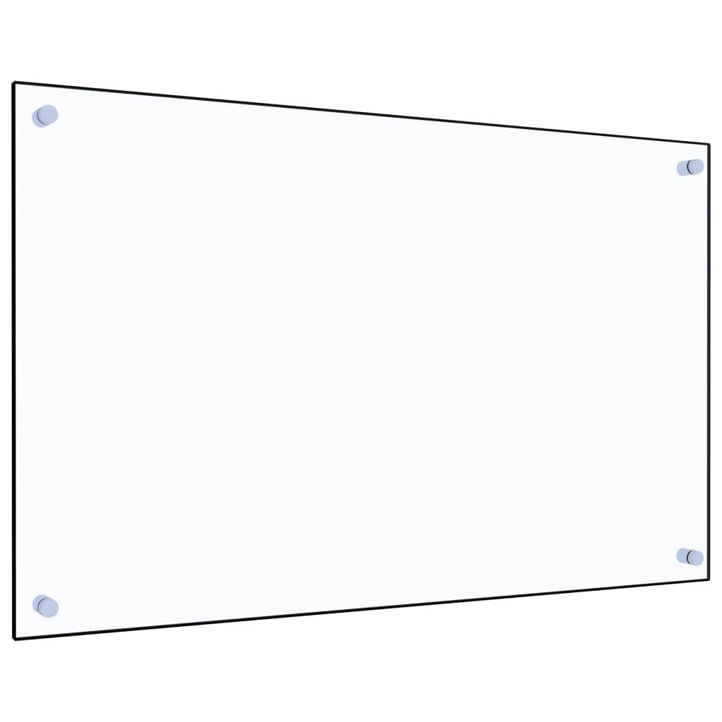 Spatscherm keuken 70x50 cm gehard glas transparant