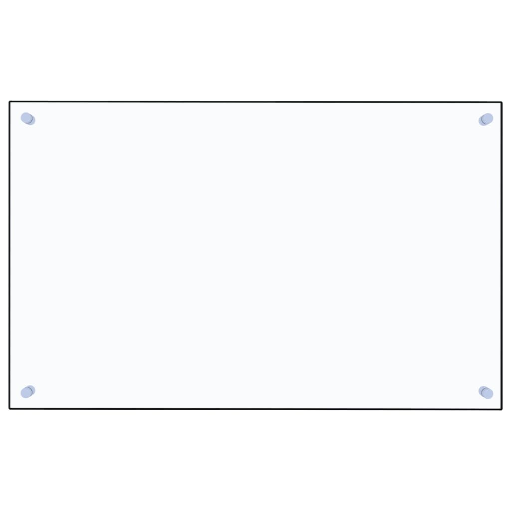 Spatscherm keuken 70x50 cm gehard glas transparant