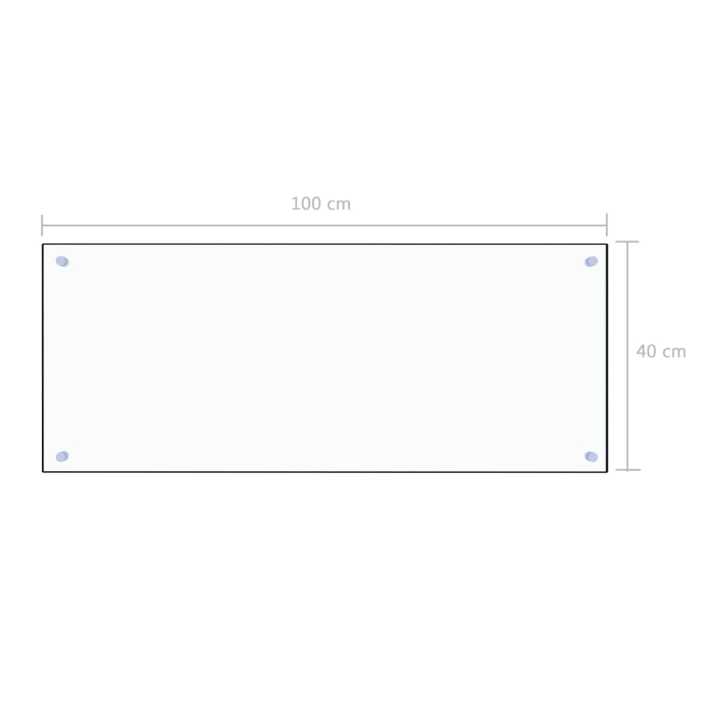 Spatscherm keuken 80x60 cm gehard glas