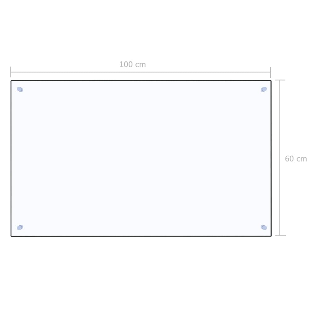 Spatscherm keuken 80x60 cm gehard glas