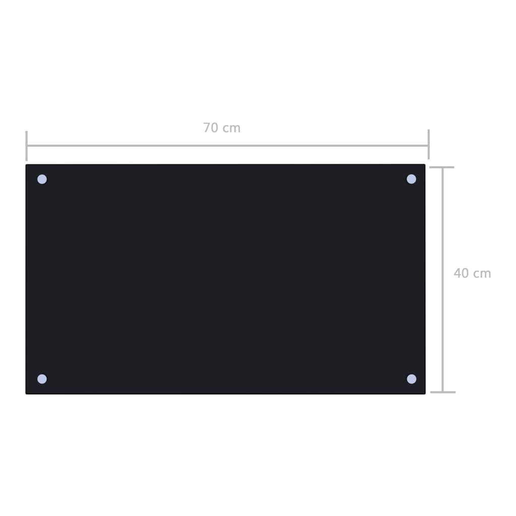 Spatscherm keuken 80x60 cm gehard glas