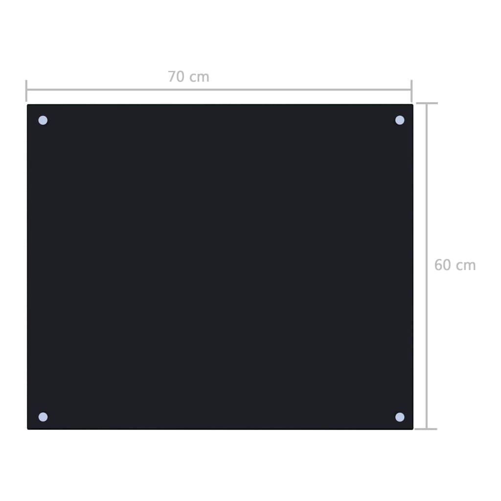 Spatscherm keuken 80x60 cm gehard glas