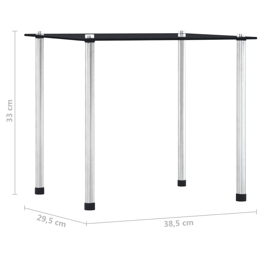 3-delige Tafeltjesset gehard glas transparant