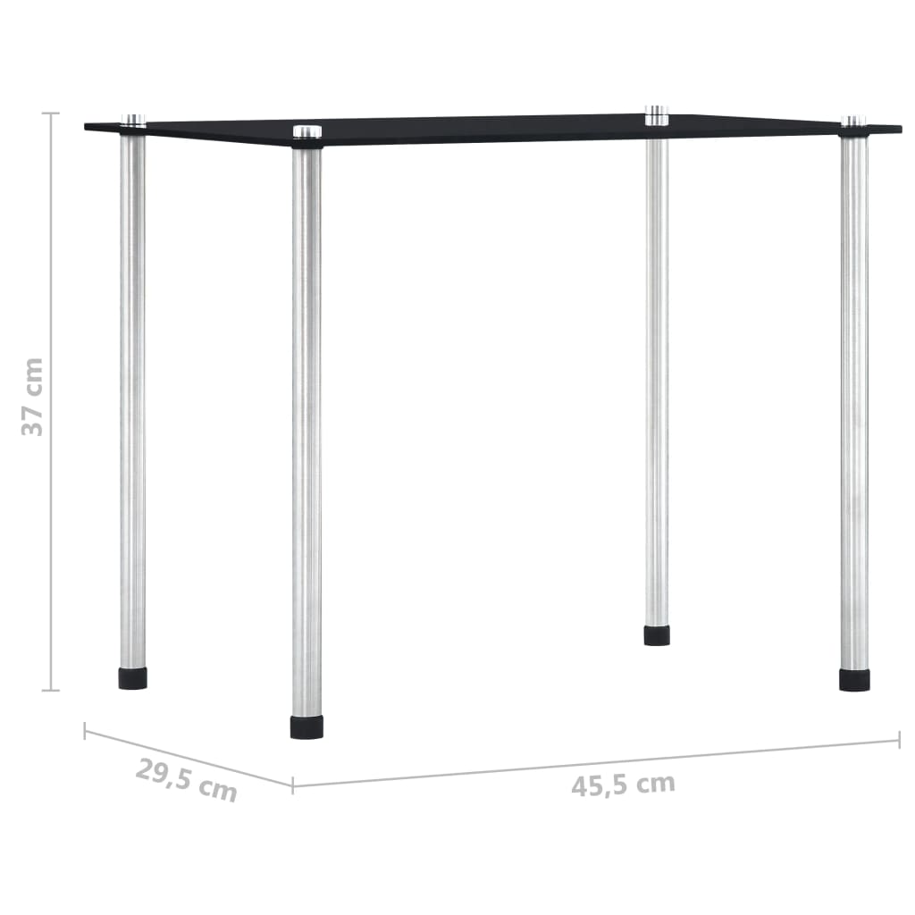 3-delige Tafeltjesset gehard glas transparant