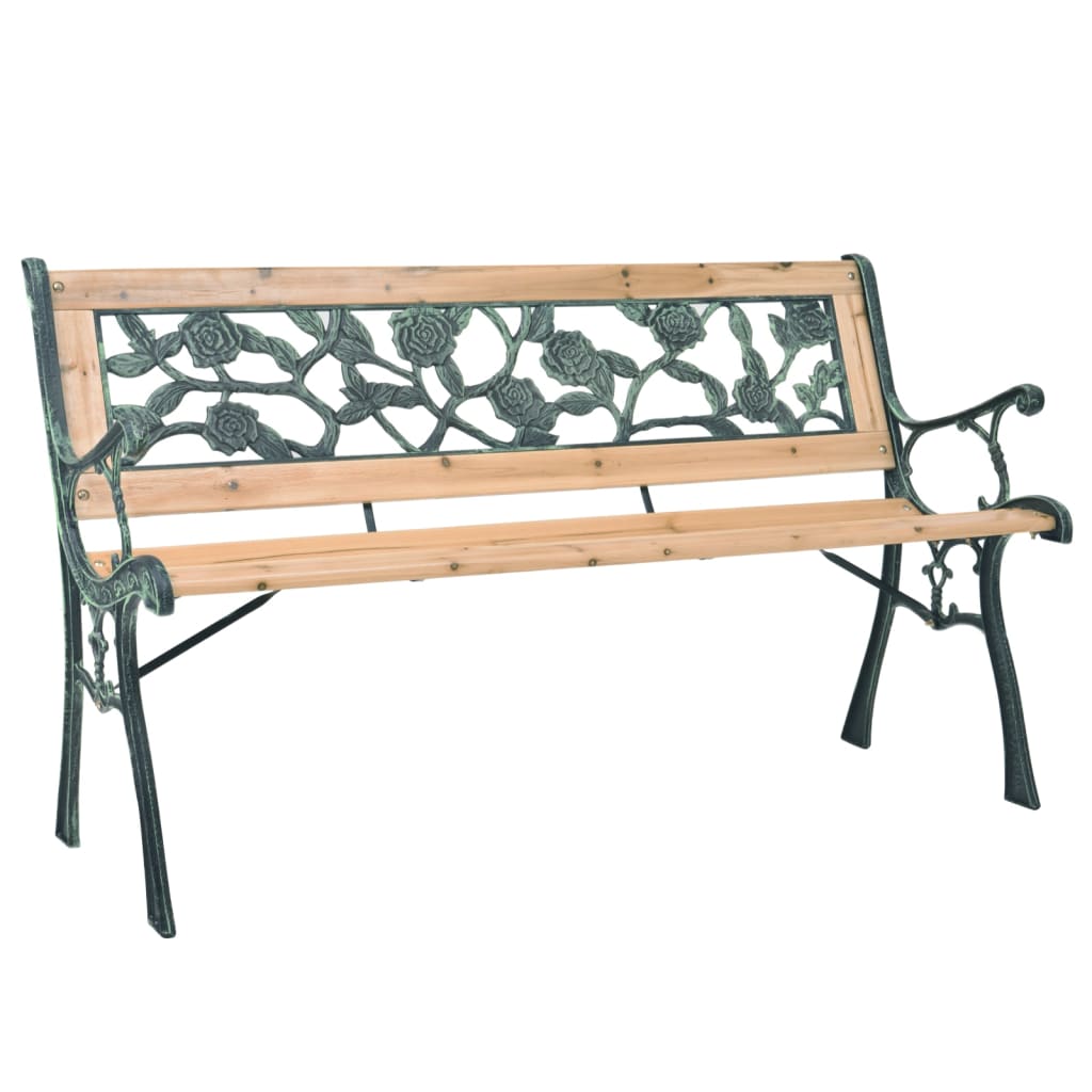 Banc de jardin 122 cm en bois de pin massif