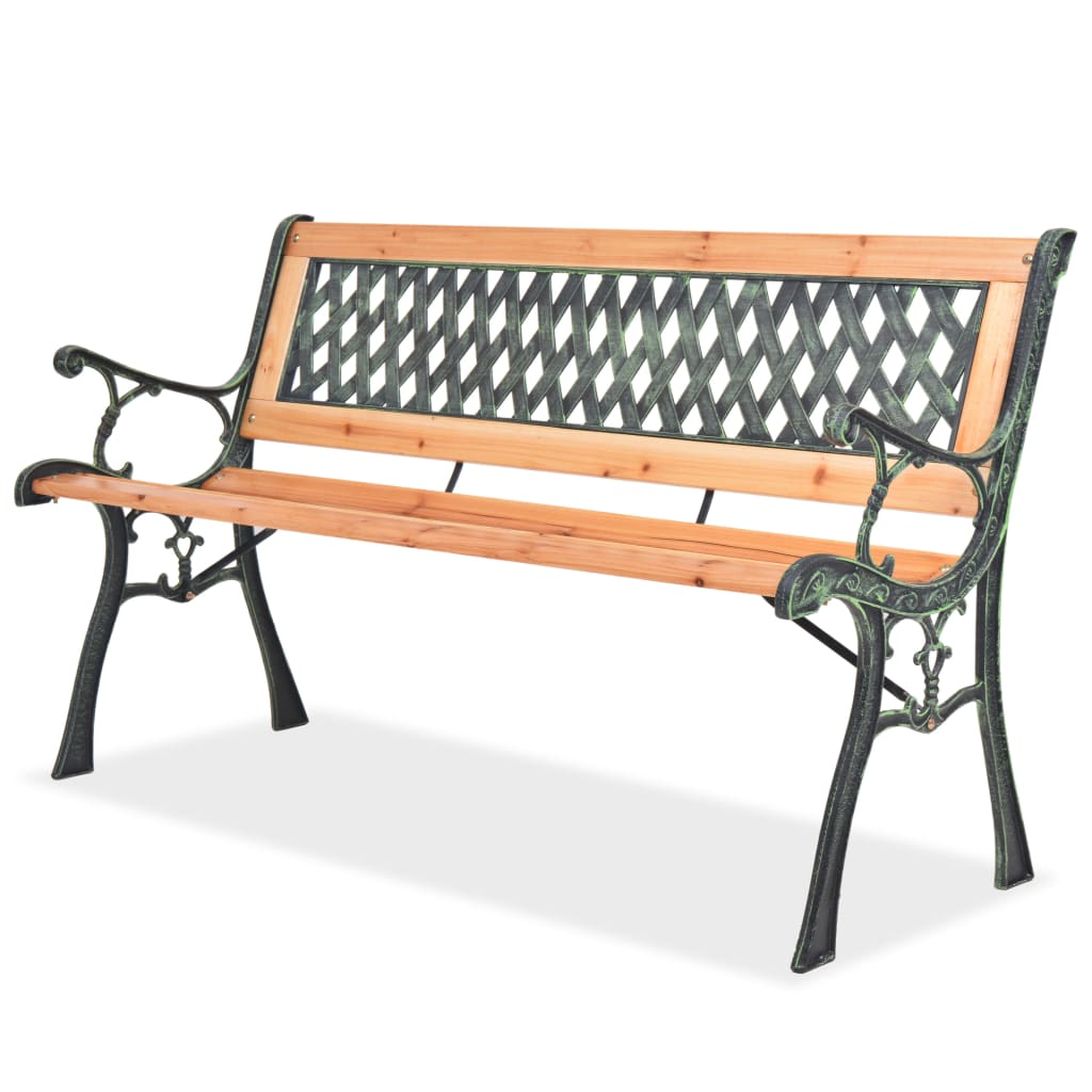 Banc de jardin 122 cm en bois de pin massif