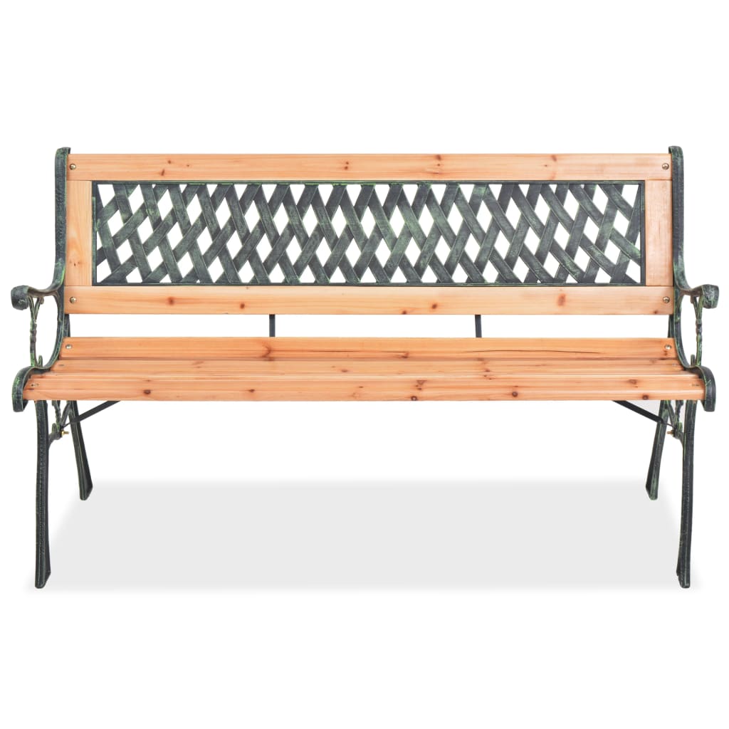 Banc de jardin 122 cm en bois de pin massif