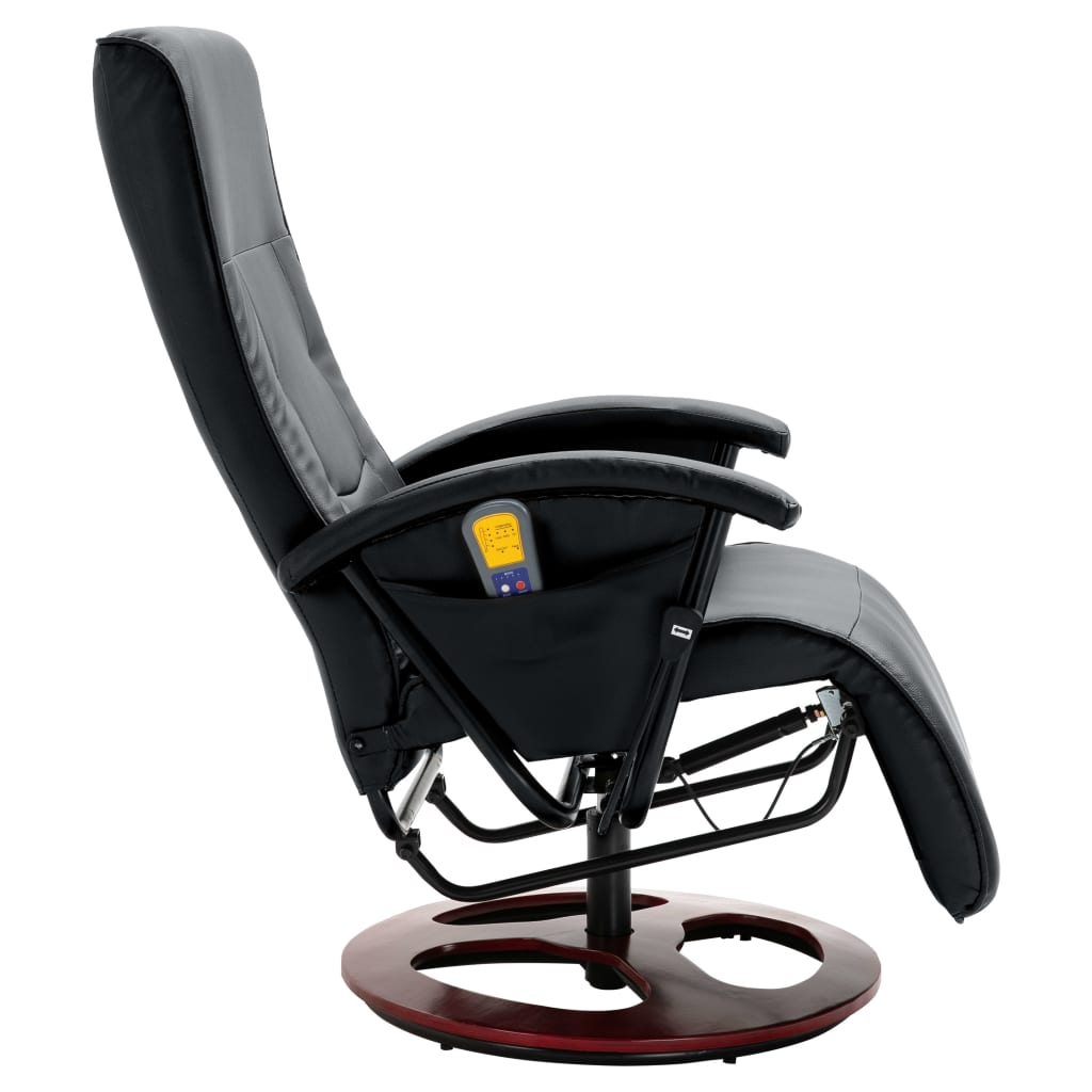 Fauteuil de massage cuir artificiel blanc crème