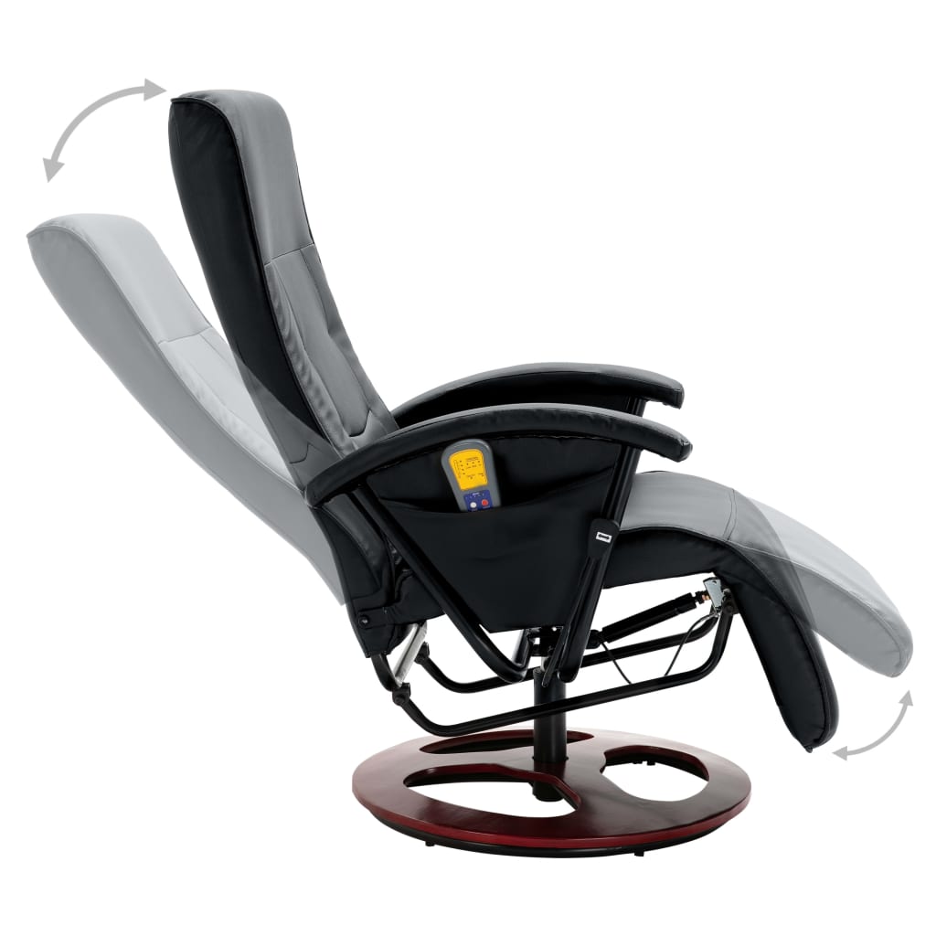 Fauteuil de massage cuir artificiel blanc crème