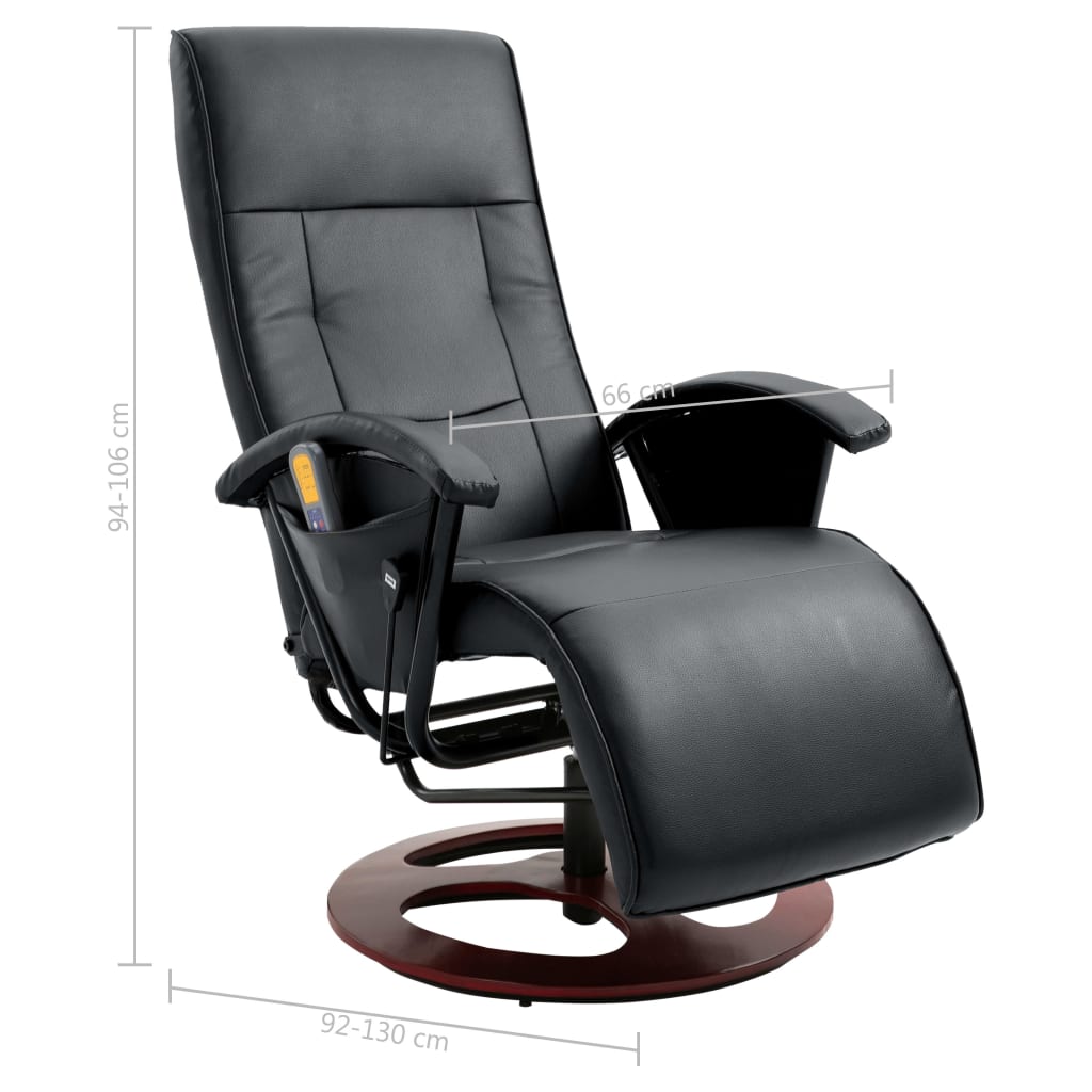 Fauteuil de massage cuir artificiel blanc crème