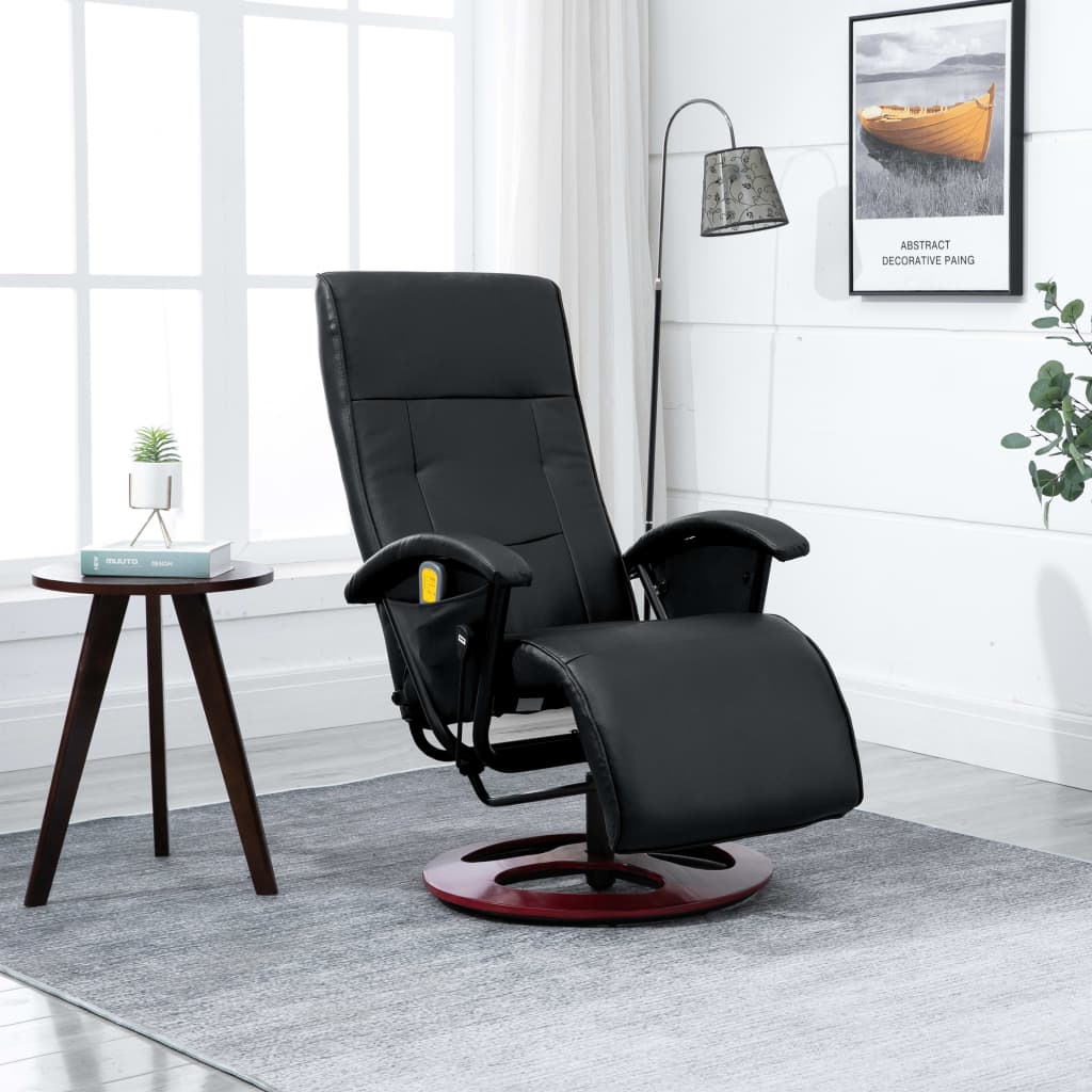 Fauteuil de massage cuir artificiel blanc crème