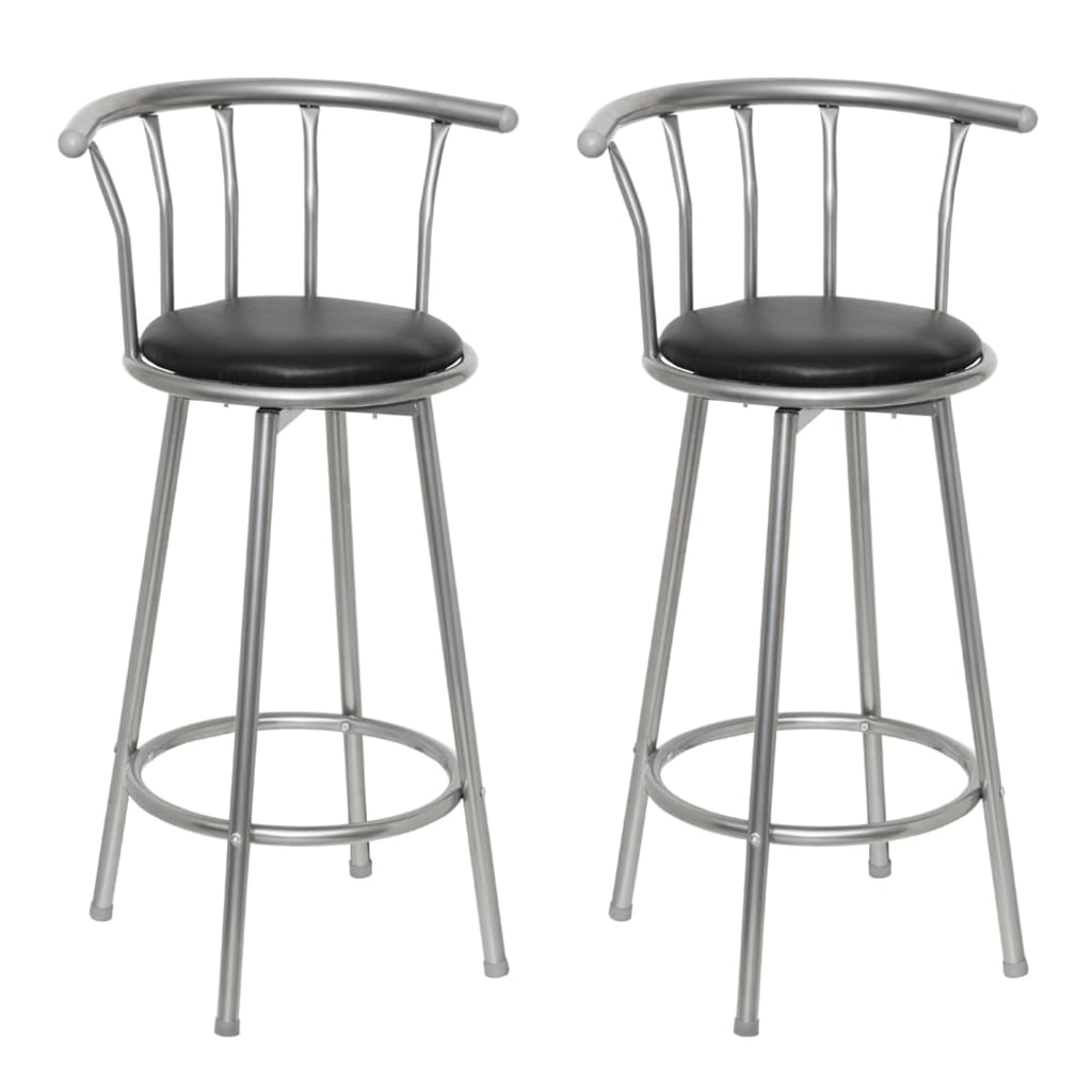 Tabourets de bar San Marino acier marron 2 pcs