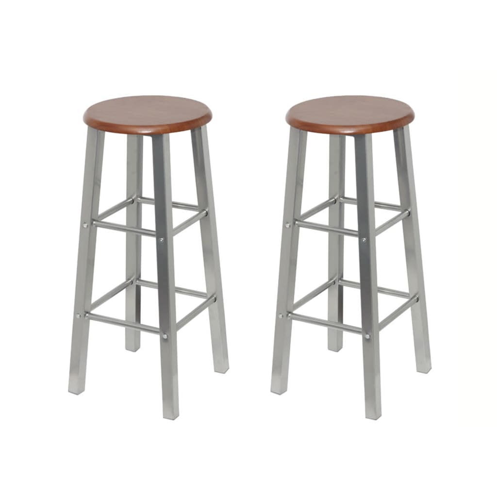 Tabourets de bar 2 pcs MDF