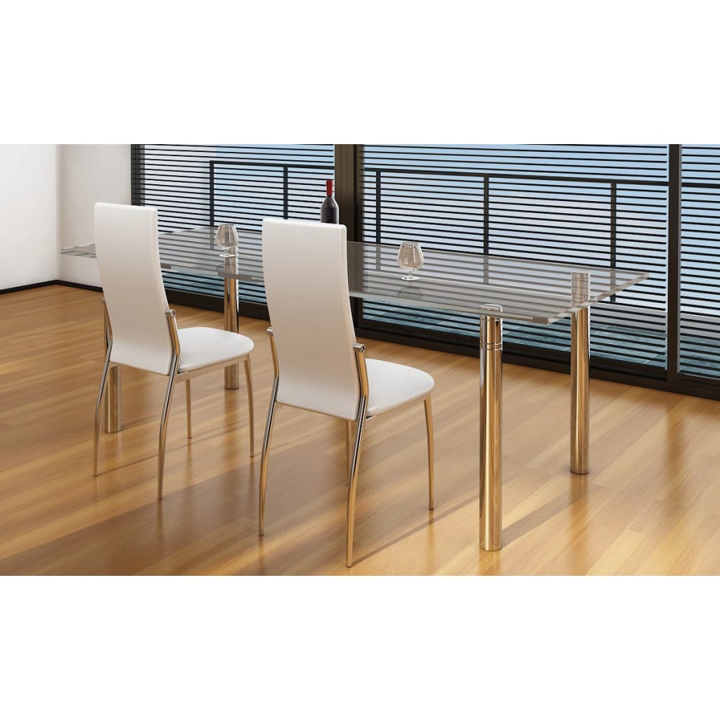 Chaises de salle à manger 6 pcs simili cuir