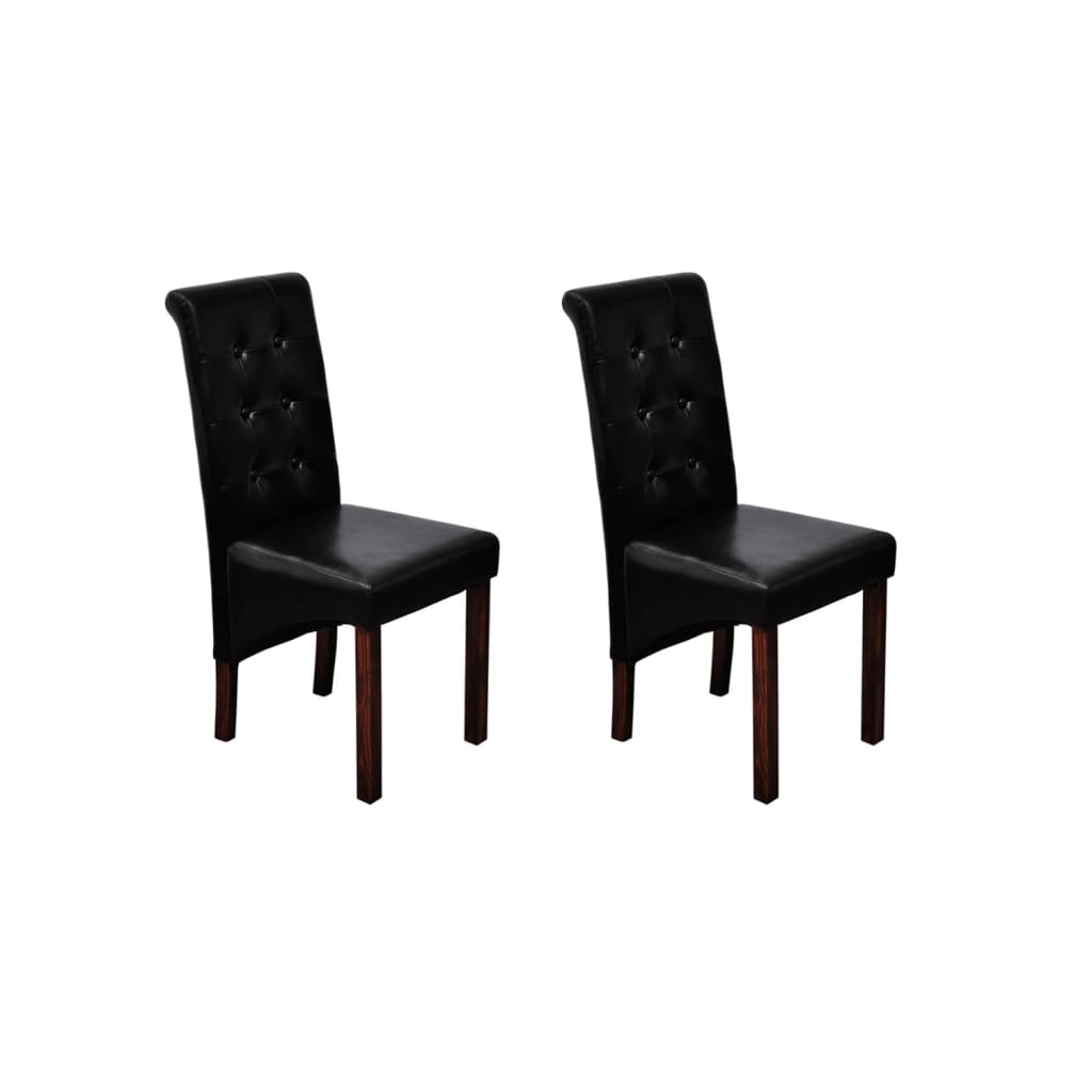 Chaises de salle à manger 2 pcs simili cuir