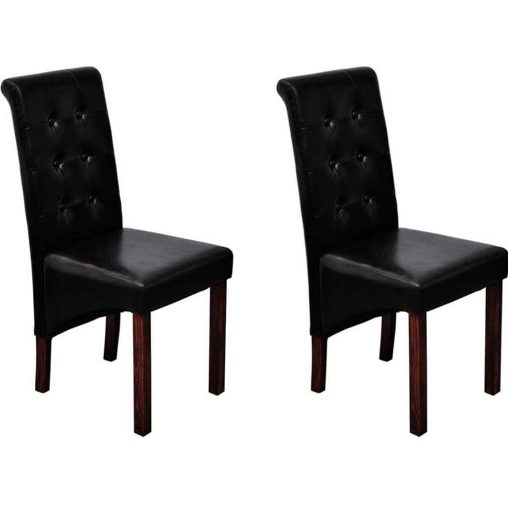 Chaises de salle à manger 2 pcs simili cuir