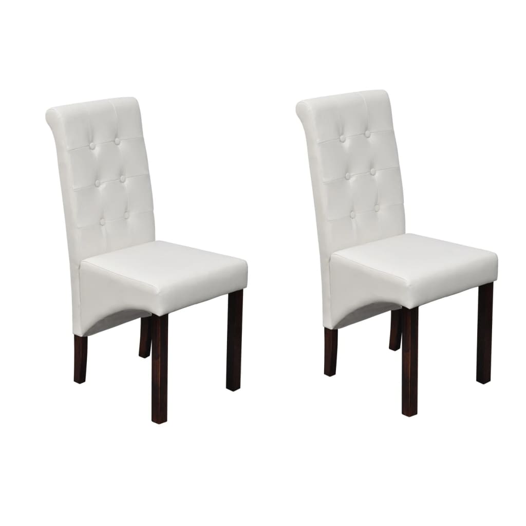 Chaises de salle à manger 6 pcs simili cuir