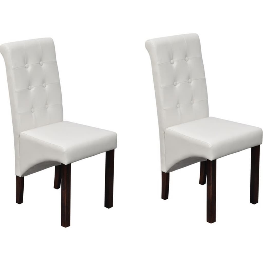 Chaises de salle à manger 2 pcs simili cuir