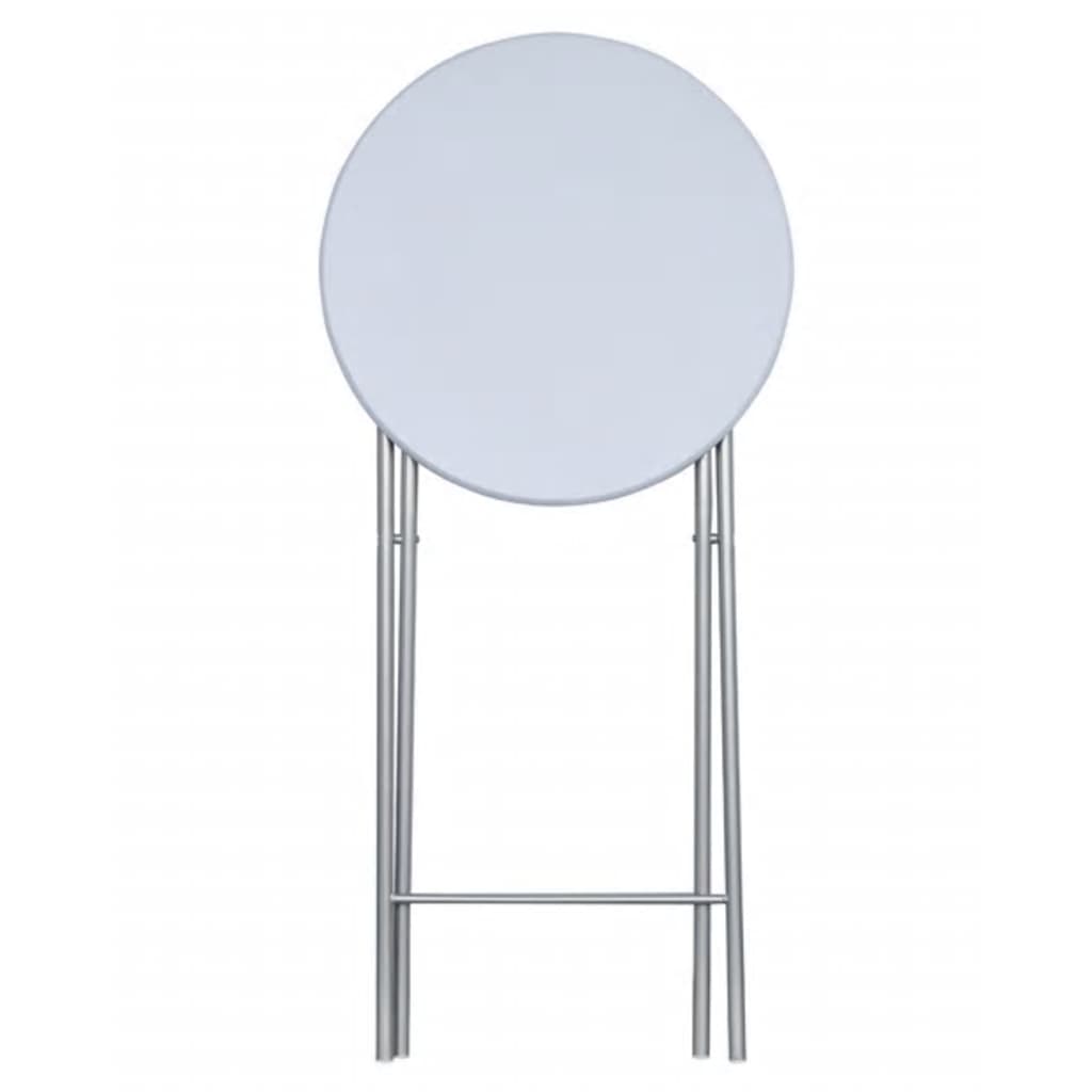 Tables hautes avec plateau en MDF blanc 4 pcs