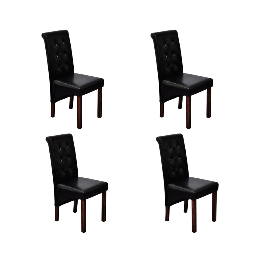 Chaises de salle à manger 2 pcs simili cuir