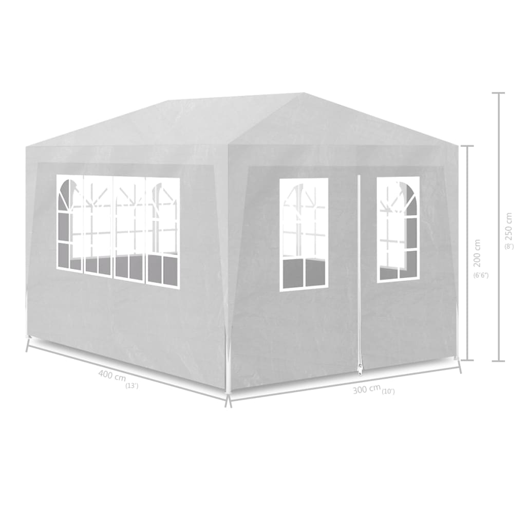 Partytent 3x3 m antracietkleurig