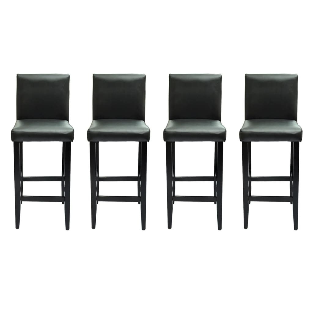 Tabourets de bar 4 pcs simili cuir