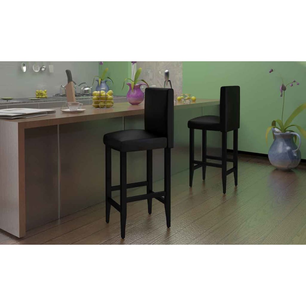 Tabourets de bar 4 pcs simili cuir