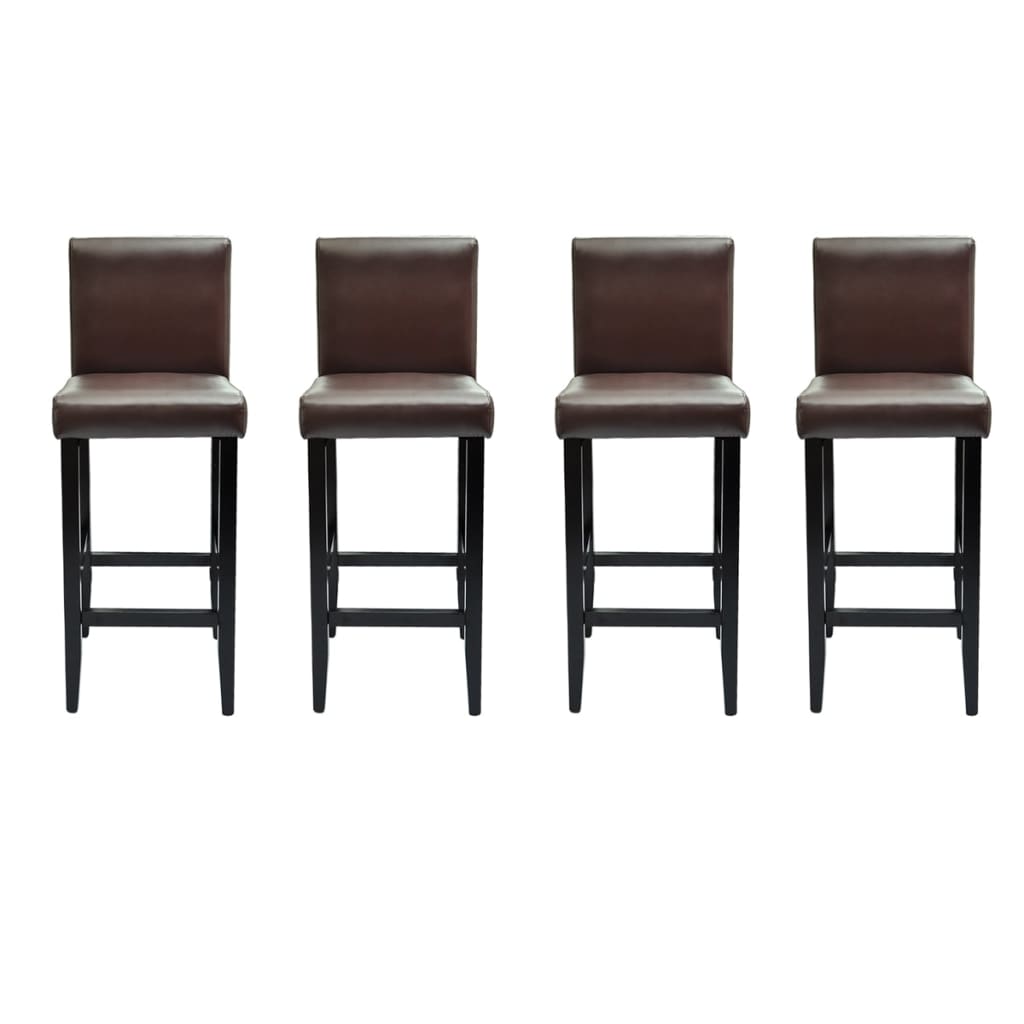 Tabourets de bar 4 pcs simili cuir