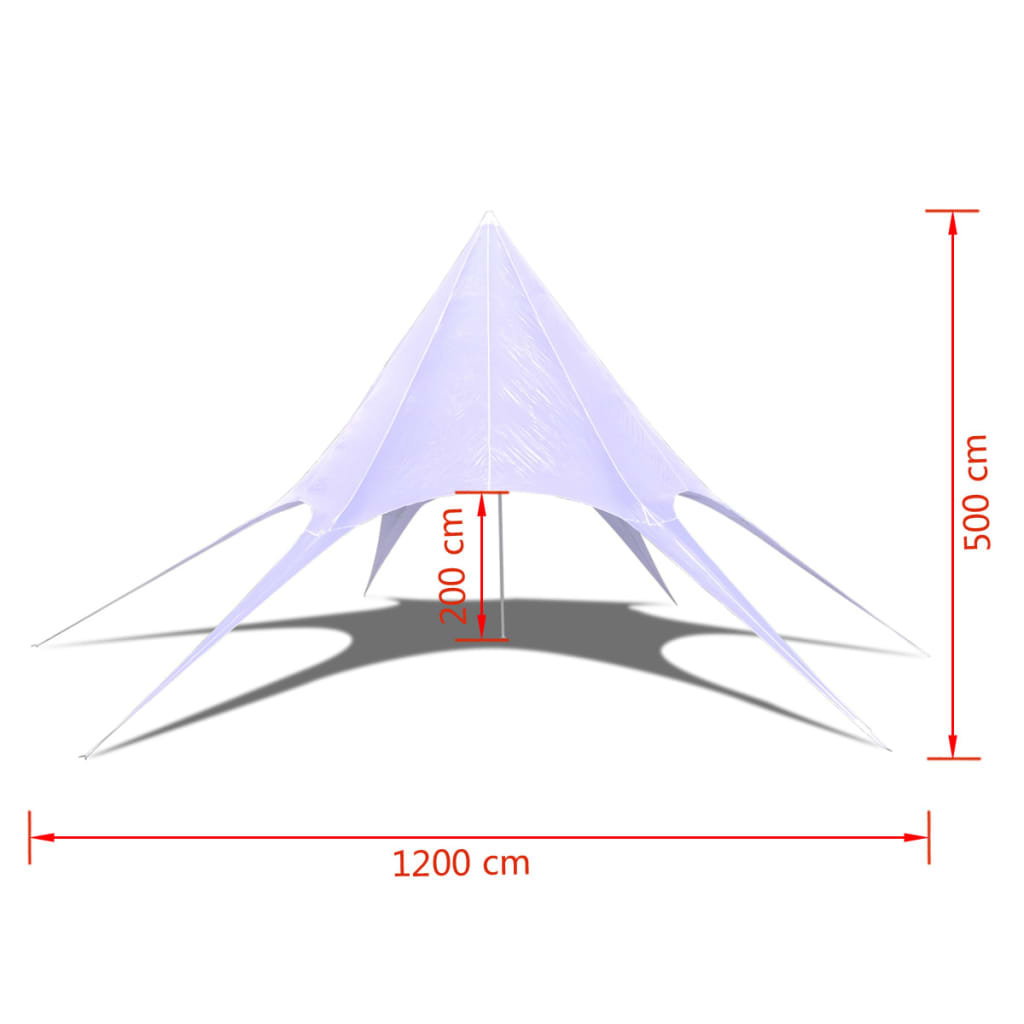 Tonnelle étoile hexagonale 14 m