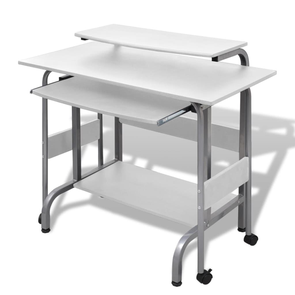 2-piece computer desk set (white)