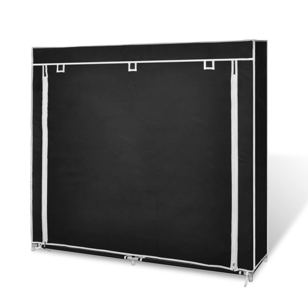 Schoenenkast met hoes 115x28x110 cm stof