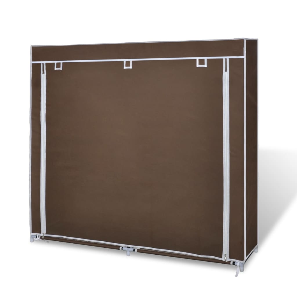 Schoenenkast met hoes 115x28x110 cm stof