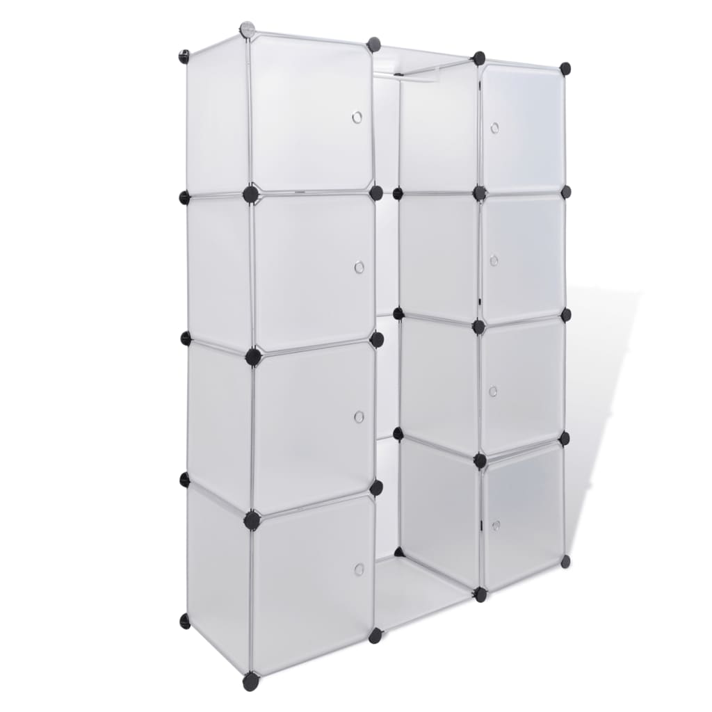 Kast modulair met 14 vakken 37x146x180,5 cm