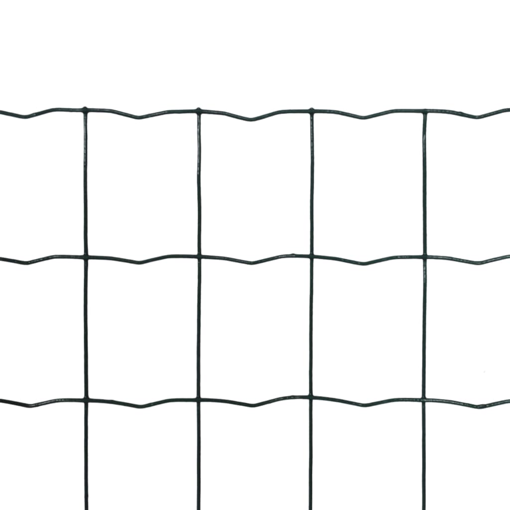 Euro hek 25x1,5 m staal groen