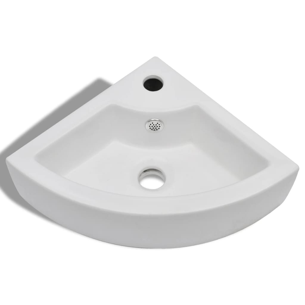 Lavabo avec trop-plein 45x32x12,5 cm en céramique couleur or