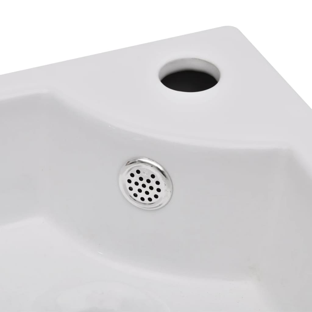 Lavabo avec trop-plein 45x32x12,5 cm en céramique couleur or