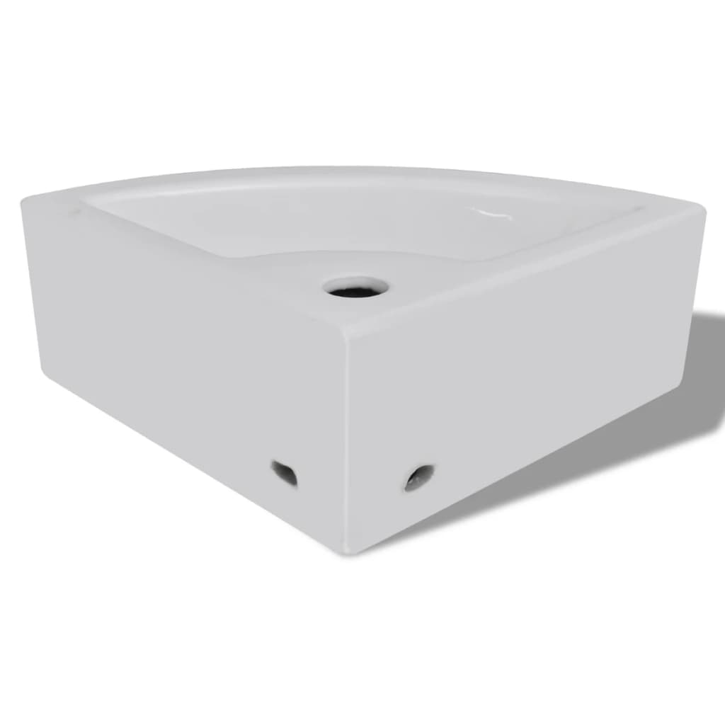 Lavabo avec trop-plein 45x32x12,5 cm en céramique couleur or