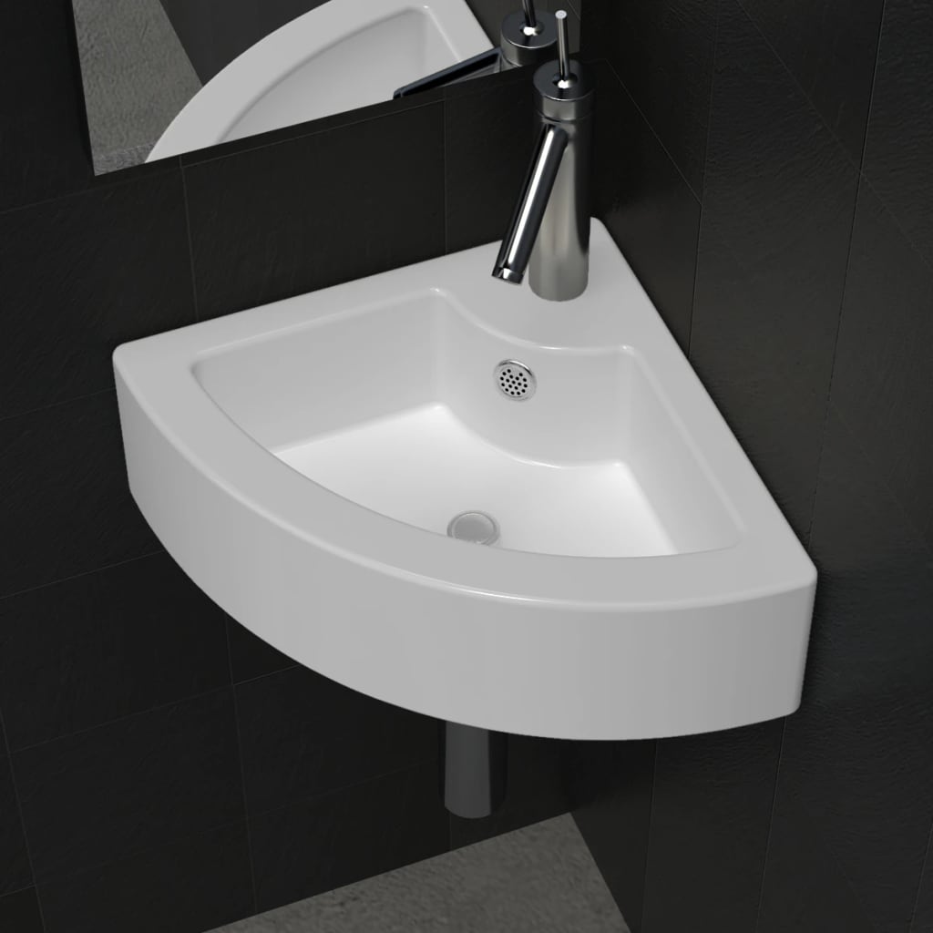 Lavabo avec trop-plein 45x32x12,5 cm en céramique couleur or