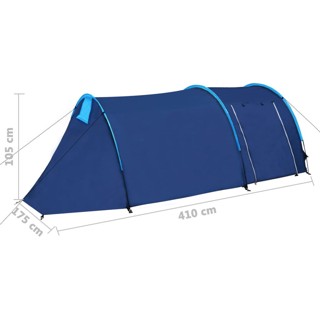 Tent 4-persoons marineblauw