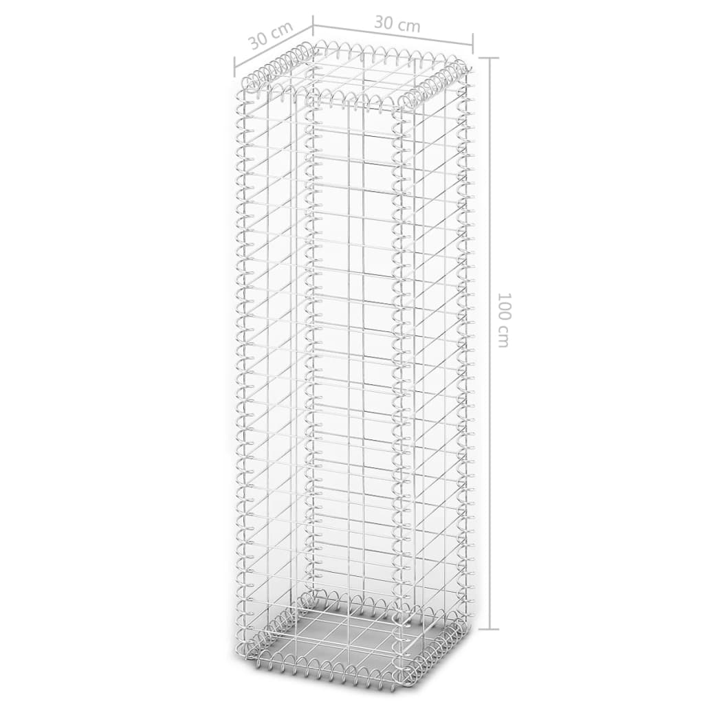 Schanskorf met deksels 100x30x30 cm gegalvaniseerd draad