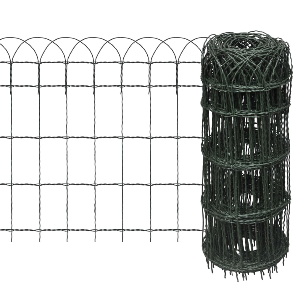 Borderafscheiding 25x0,65 m gepoedercoat ijzer