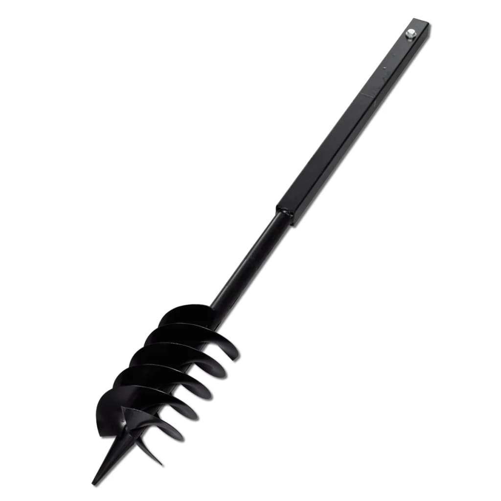 Earth auger with handle and screw head (double screw) 120 mm (black)