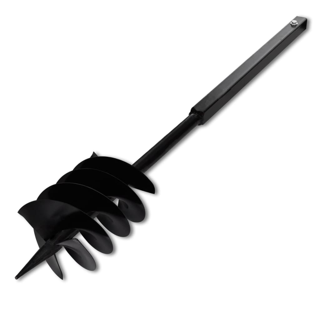 Earth auger with handle and screw head (double screw) 120 mm (black)