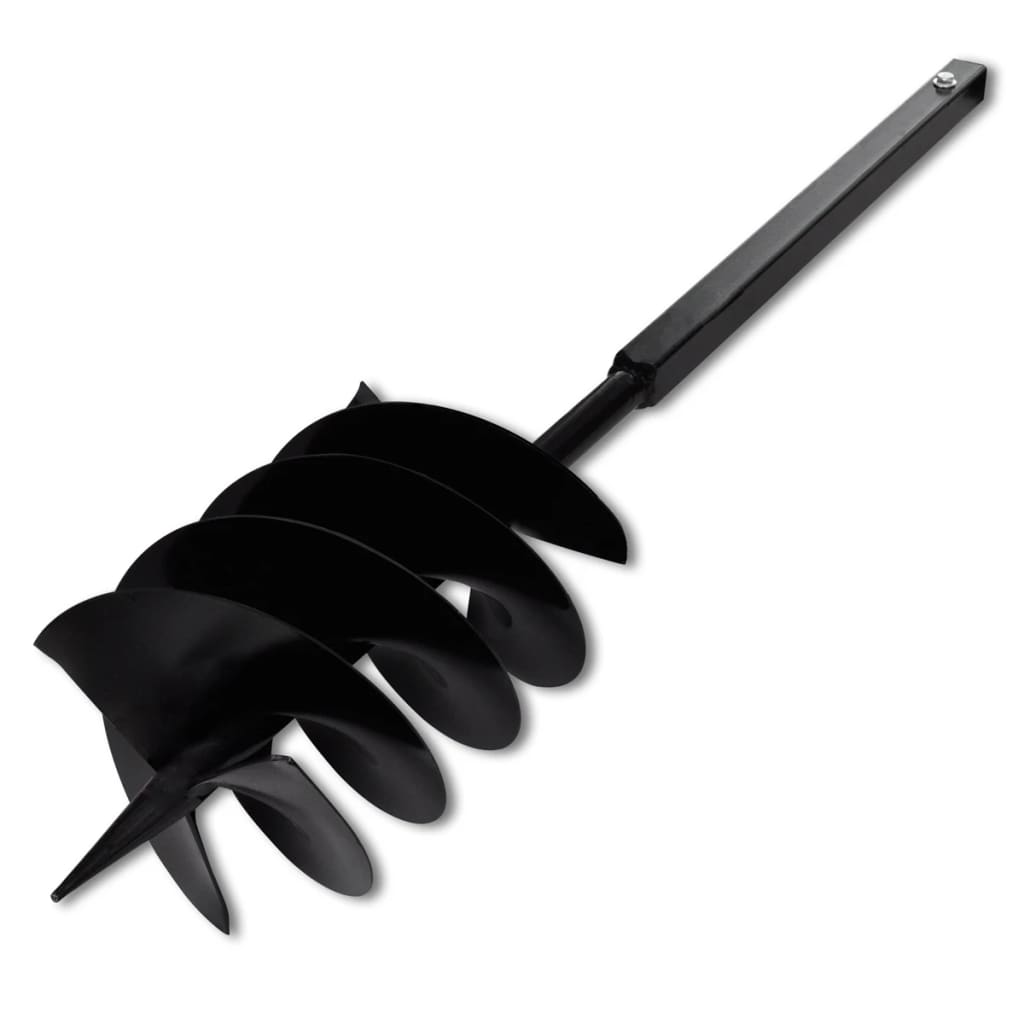 Earth auger with handle and screw head (double screw) 120 mm (black)