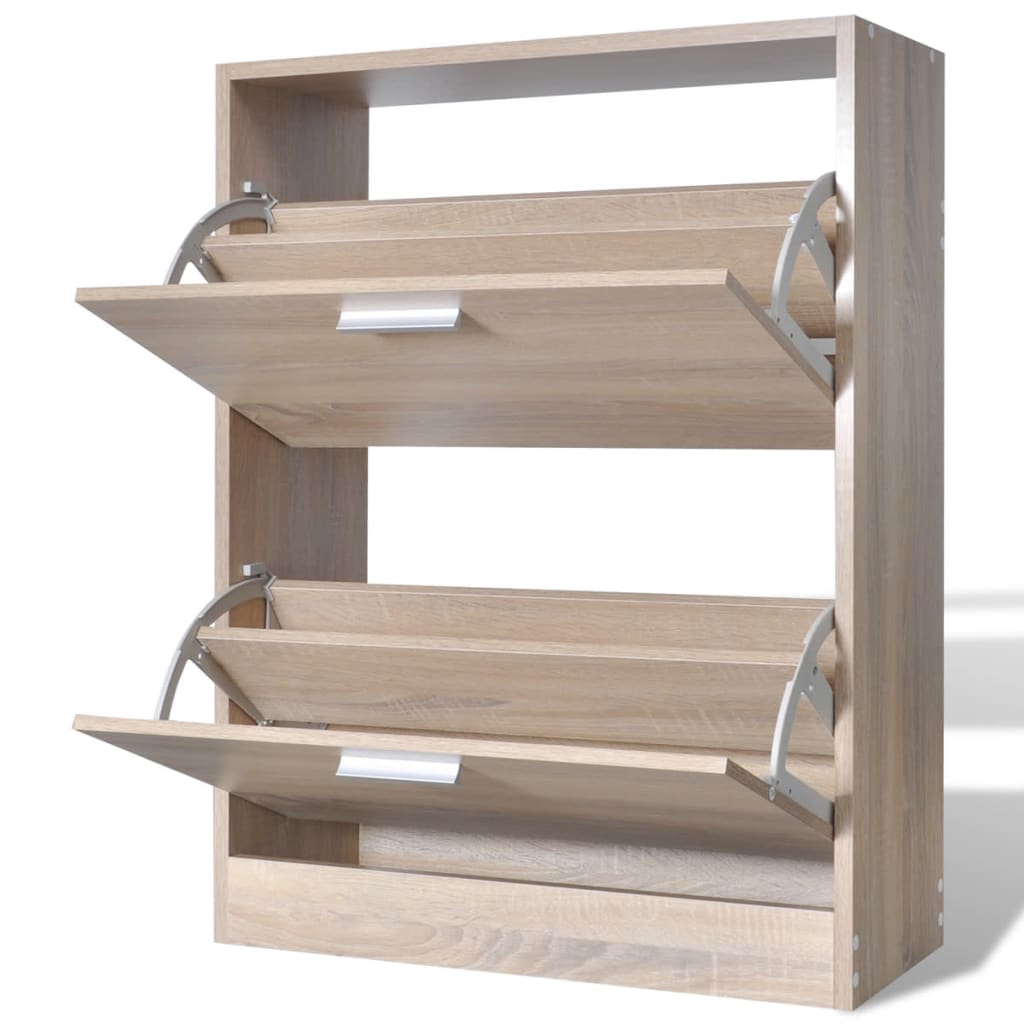 Schoenenkast 63x24x81 cm bewerkt hout